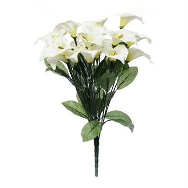 Artificial Calla Lily Bush | Wholesale Silk Flowers & Florist Supplies UK