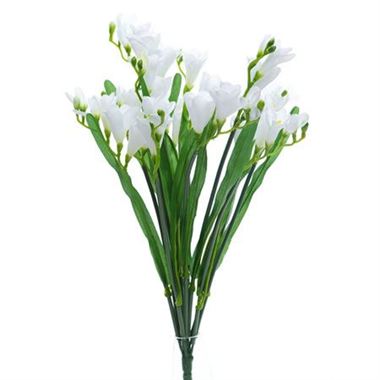 Artificial Freesia Bush Ivory | Wholesale Silk Flowers & Florist ...