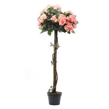 Artificial Pink Rose Tree 120cm | Wholesale Silk Flowers & Florist ...